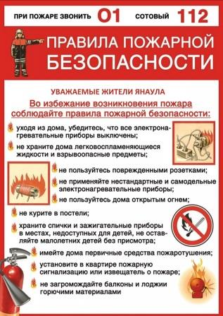 Соблюдайте правили пожарной безопасности